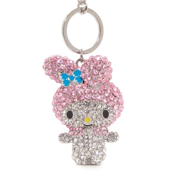 Hello Kitty & Friends My Melody Pave 3D Bling Keychain - Picture 3 of 9